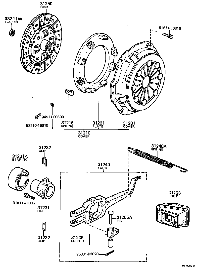 31202-10040 PLATE, CLUTCH PRESSURE product image