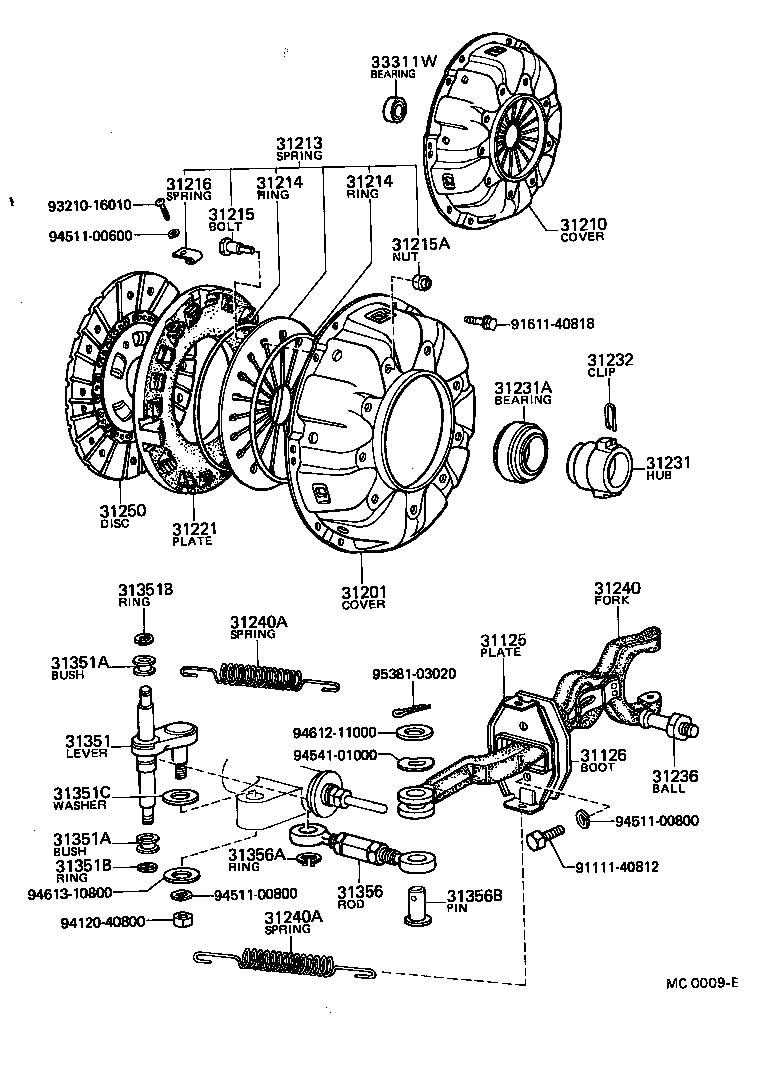 31038-40011 ROD, OVER CENTER ADJUSTING product image