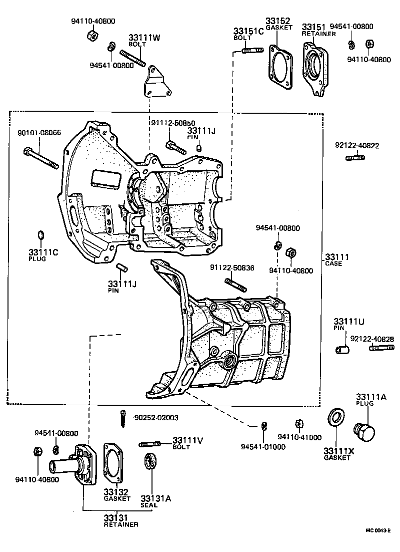 90250-06029 PIN, STRAIGHT(FOR MANUAL TRANSMISSION CASE) product image