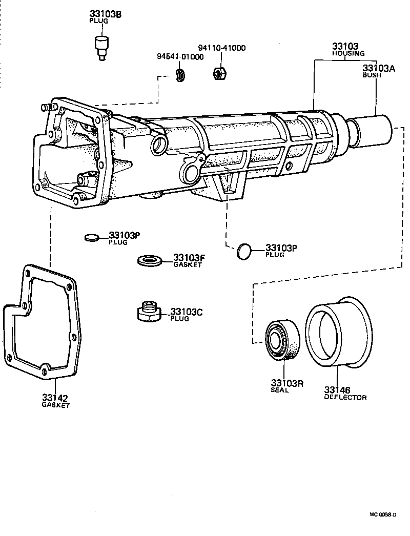 33146-10010 DEFLECTOR, EXTENSION HOUSING DUST(MTM) product image