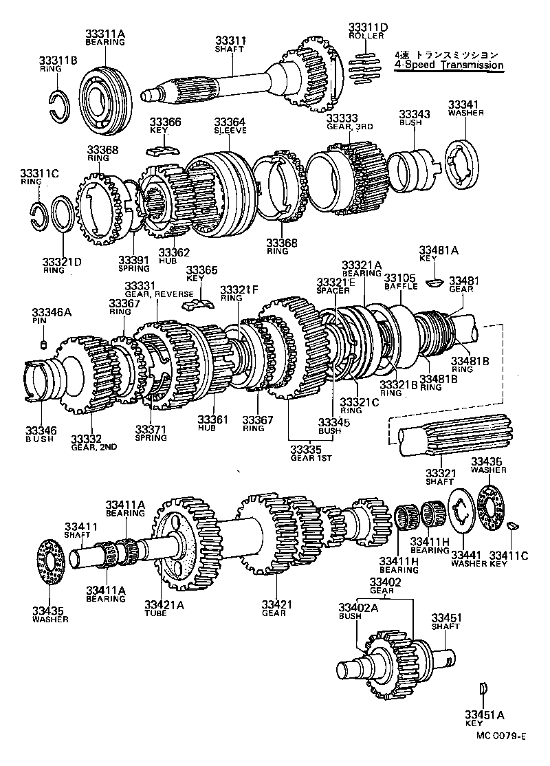 33333-30012 GEAR, 3RD product image