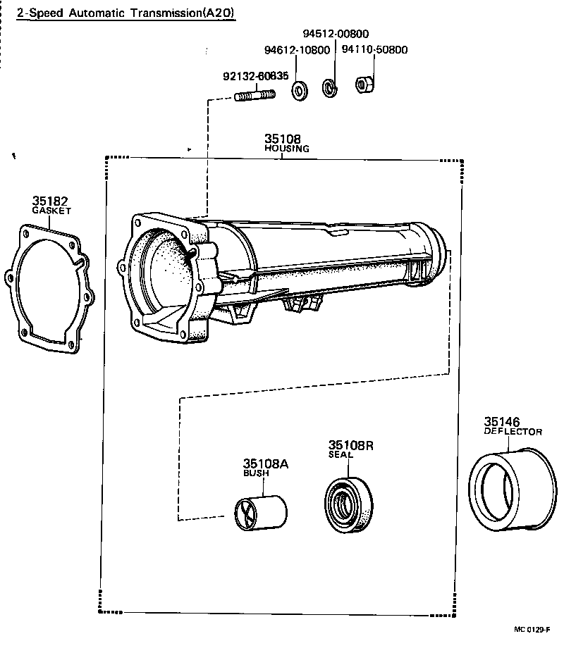 35182-12010 GASKET, EXTENSION HOUSING (ATM) product image