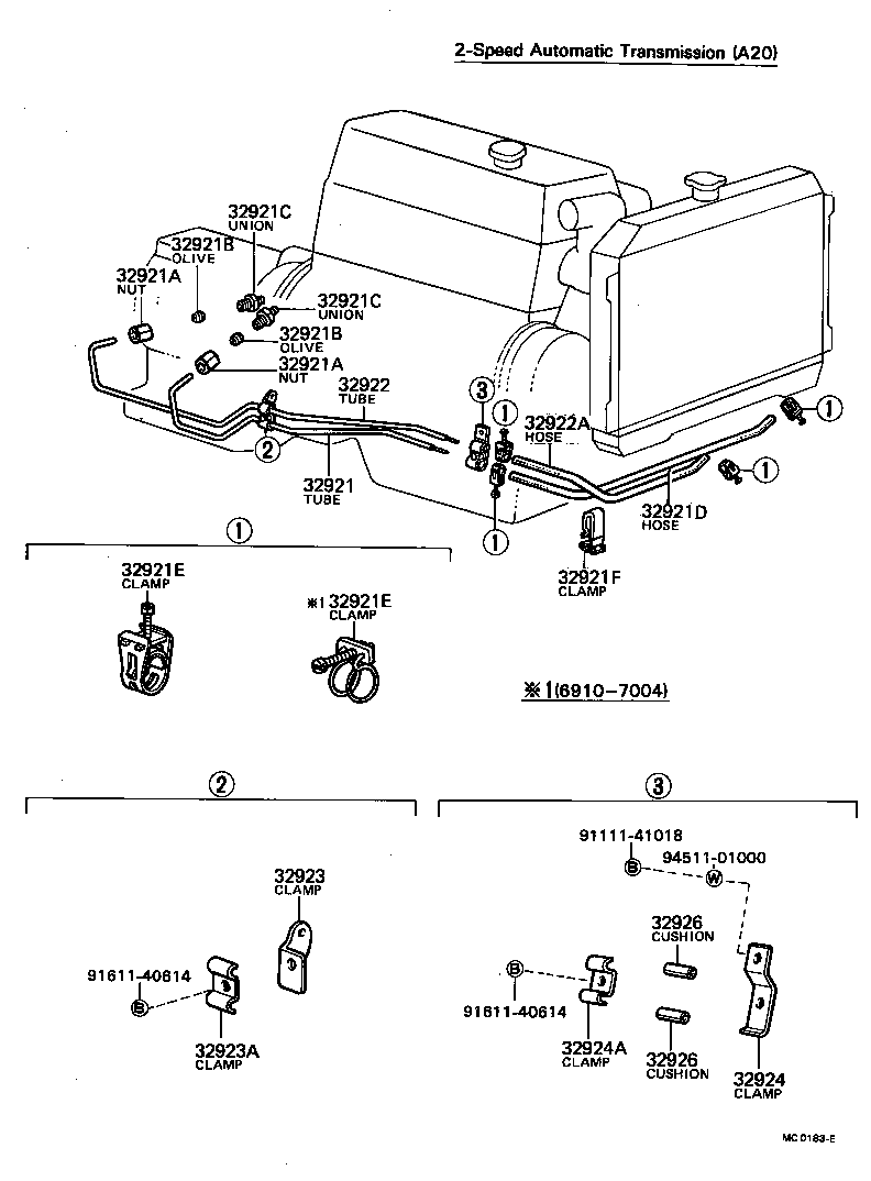 32941-10010 HOSE(FOR OIL COOLER INLET) product image