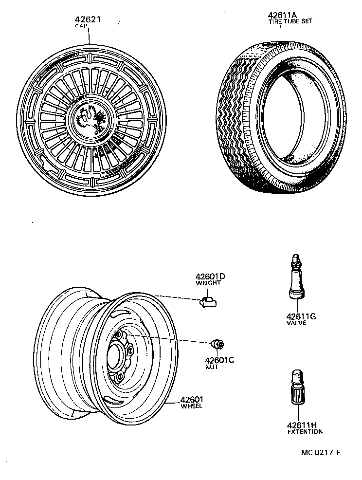 42611-40030 WHEEL, DISC product image