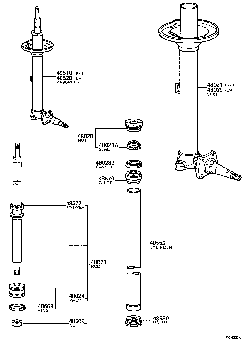 48131-10010 SPRING, FRONT COIL, RH product image