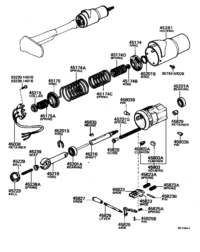 45204-40061 TUBE SUB-ASSY, STEERING COLUMN product image