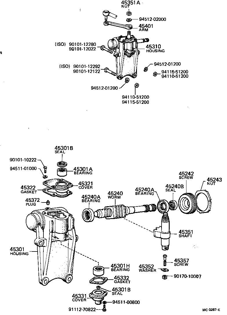 45204-40061 TUBE SUB-ASSY, STEERING COLUMN product image