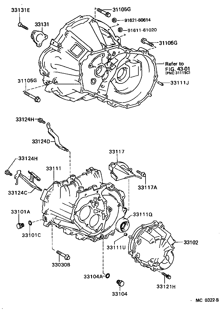 Toyota 90311-44003 SEAL, OIL(FOR TRANSMISSION CASE)