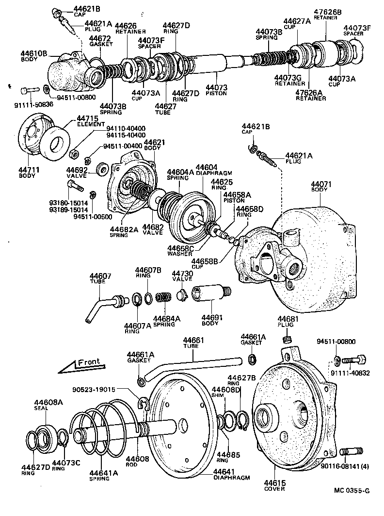 44693-40010 CONNECTOR, BOOSTER VALVE product image