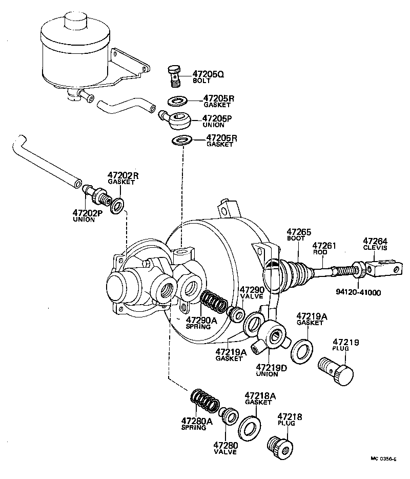 47234-40010 RETAINER, RESERVOIR GASKET product image