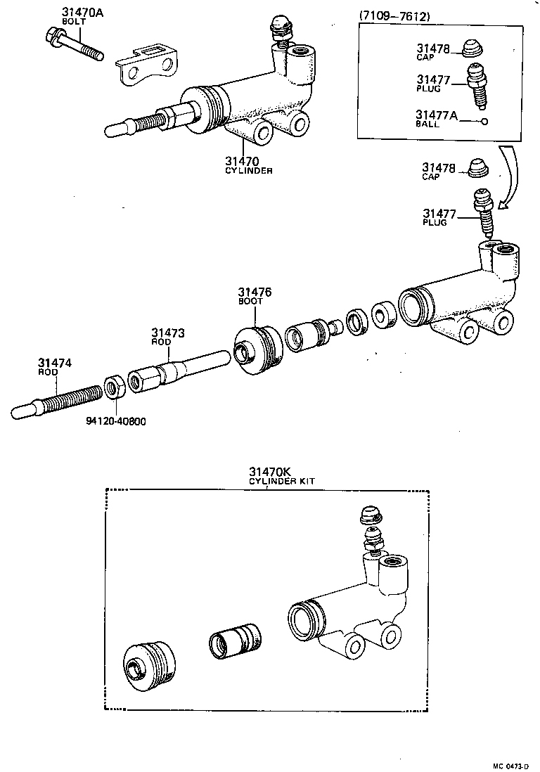 91611-40845 BOLT(FOR CLUTCH RELEASE CYLINDER SETTING) product image