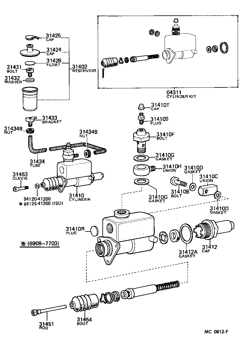 31451-35010 ROD, CLUTCH MASTER CYLINDER PUSH product image