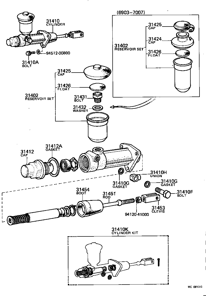 Toyota 90430-11100 GASKET(FOR CLUTCH MASTER CYLINDER UNION)