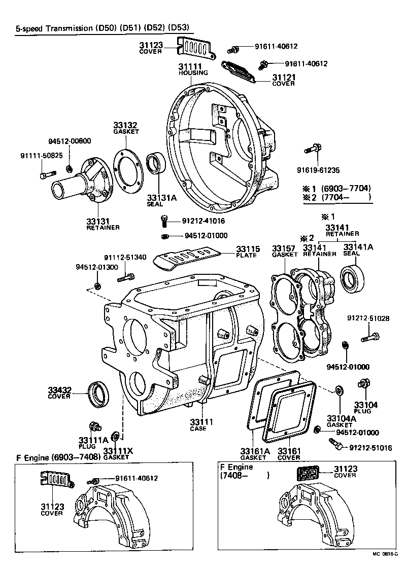 31111-55020 HOUSING, CLUTCH product image