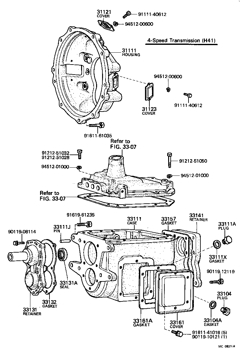 31121-30010 COVER, CLUTCH HOUSING, NO.1 product image