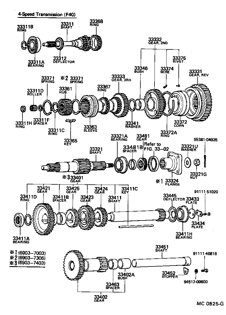 33434-55020 PLATE, COUNTER GEAR REAR BEARING LOCK BOLT product image