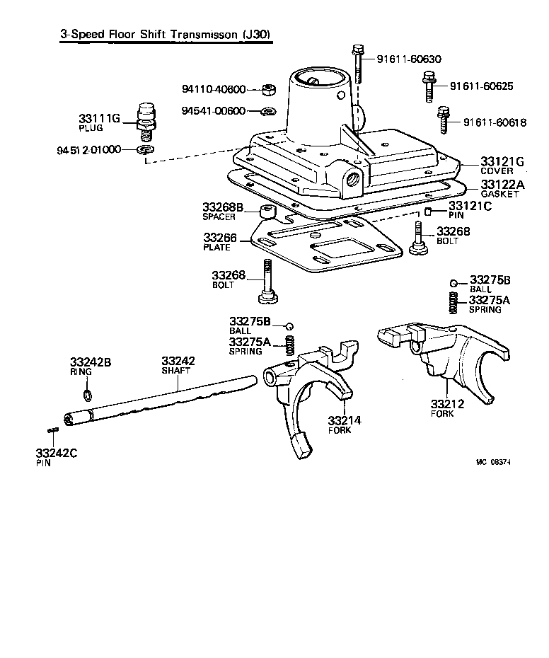 33102-60030 COVER, MANUAL TRANSMISSION CASE product image