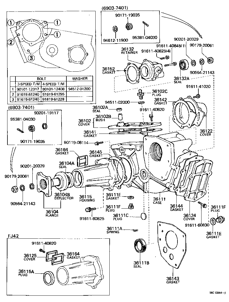 36121-60031 COVER SUB-ASSY, TRANSFER CASE product image