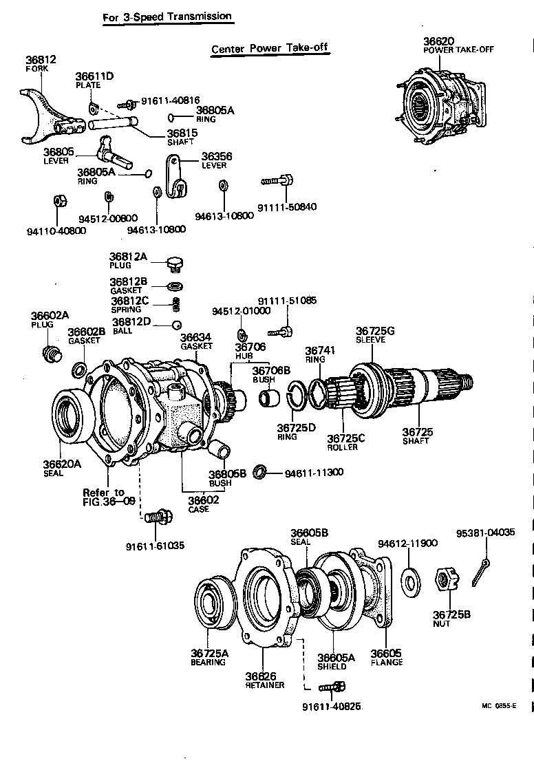 37341-55020 SHIELD, DUST (FOR CENTER POWER TAKE-OFF FLANGE) product image