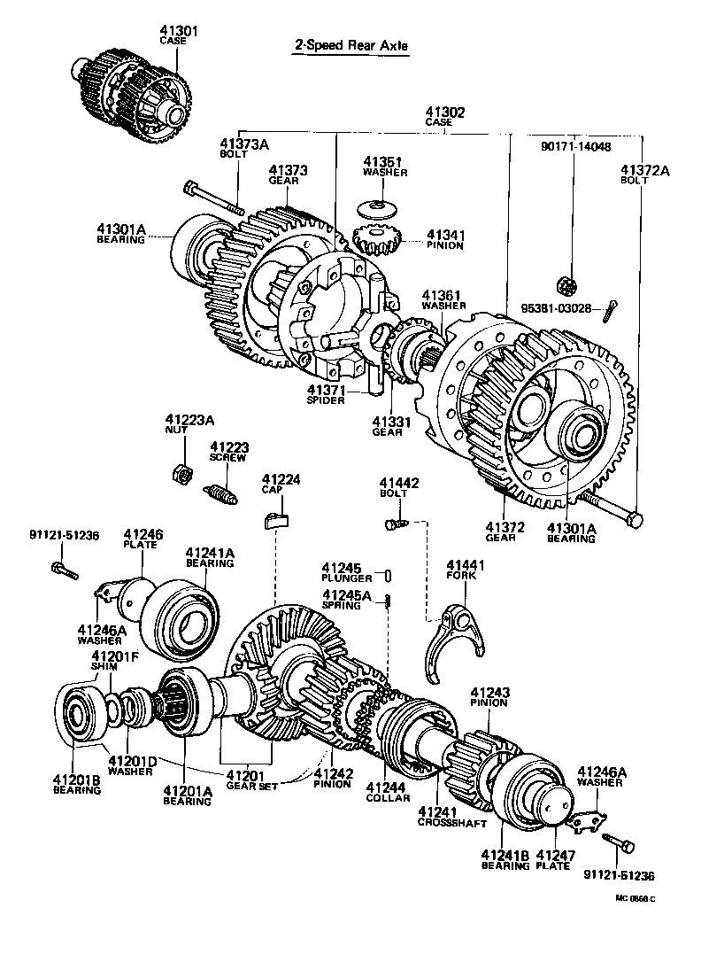 37304-57010 FLANGE SUB-ASSY, REAR DRIVE PINION COMPANION, REAR product image