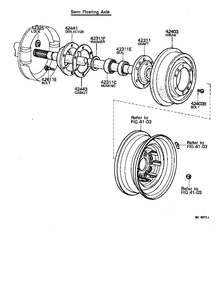 42414-60010 PLATE, REAR AXLE HUB product image