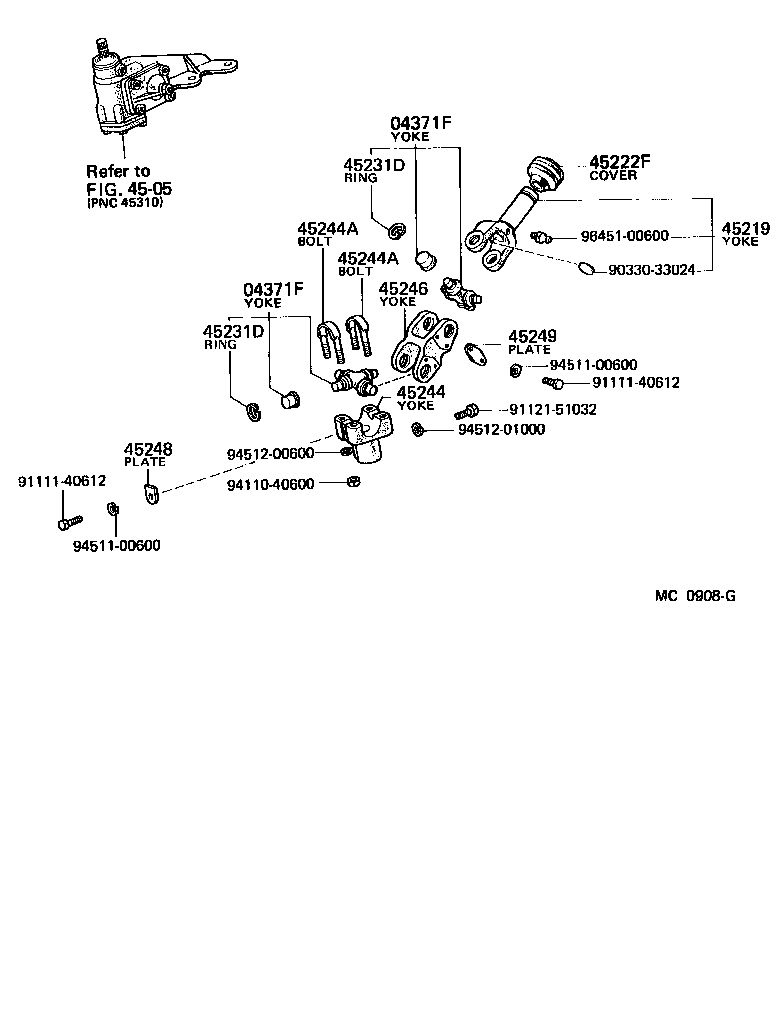 55603-95210 BRACKET SUB-ASSY, STEERING COLUMN UPPER SUPPORT product image