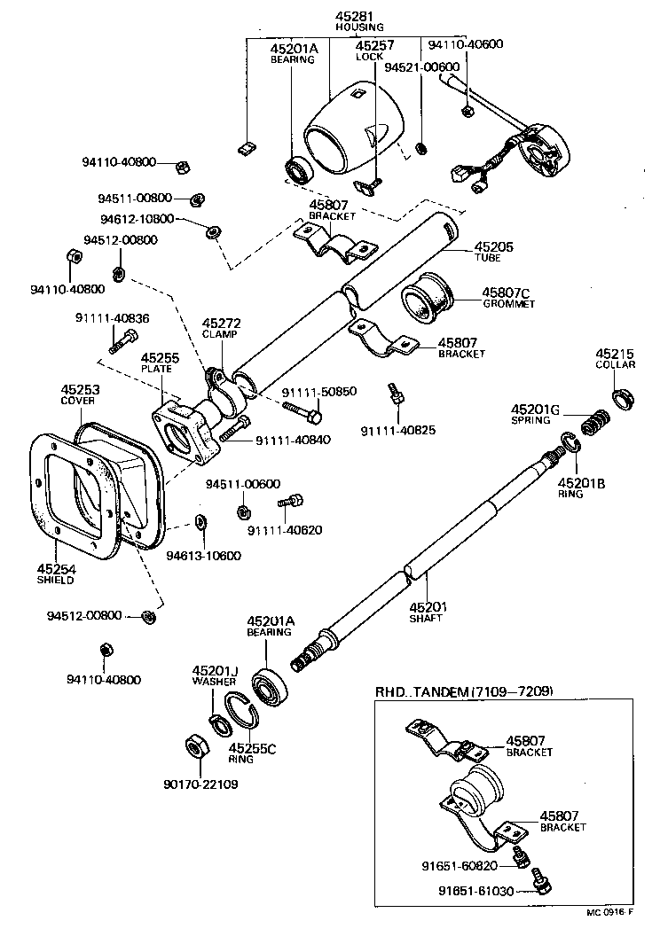 55661-90352 BRACKET SUB-ASSY, STEERING COLUMN UPPER SUPPORT product image