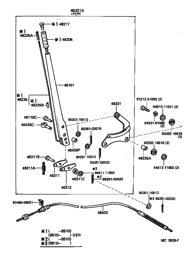 46556-55010 PIN, SHOE HOLD DOWN SPRING product image