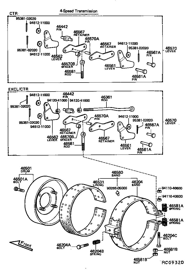 46556-55010 PIN, SHOE HOLD DOWN SPRING product image