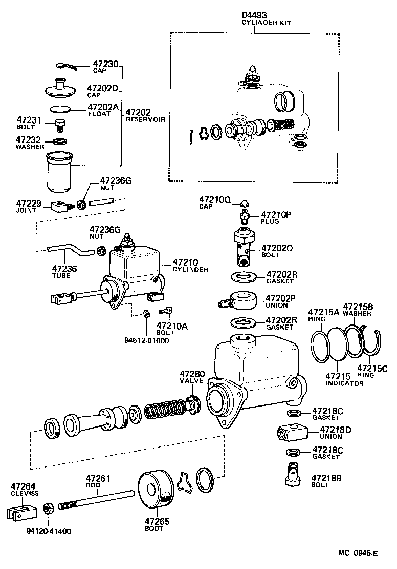 90401-13002 BOLT, UNION(FOR MASTER CYLINDER FLUID OUTLET) product image