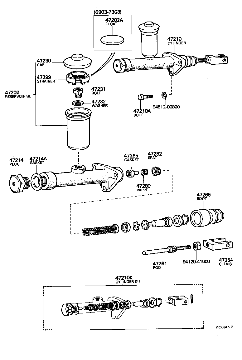 04471-35014 CYLINDER KIT, BRAKE MASTER product image