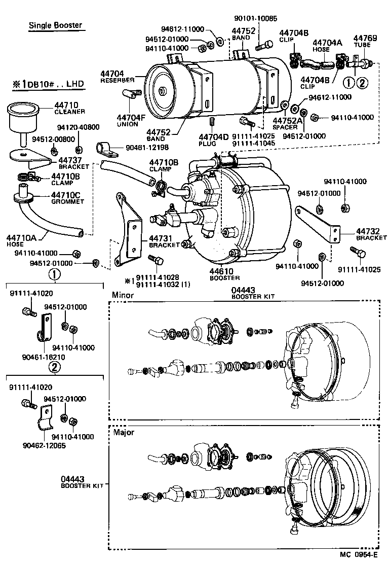 44702-55131 TUBE SUB-ASSY, AIR, NO.1 product image