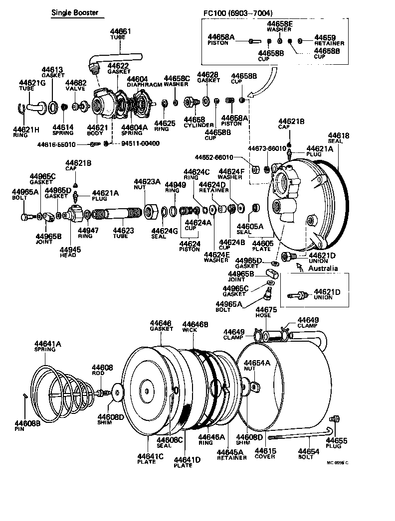 44702-55131 TUBE SUB-ASSY, AIR, NO.1 product image