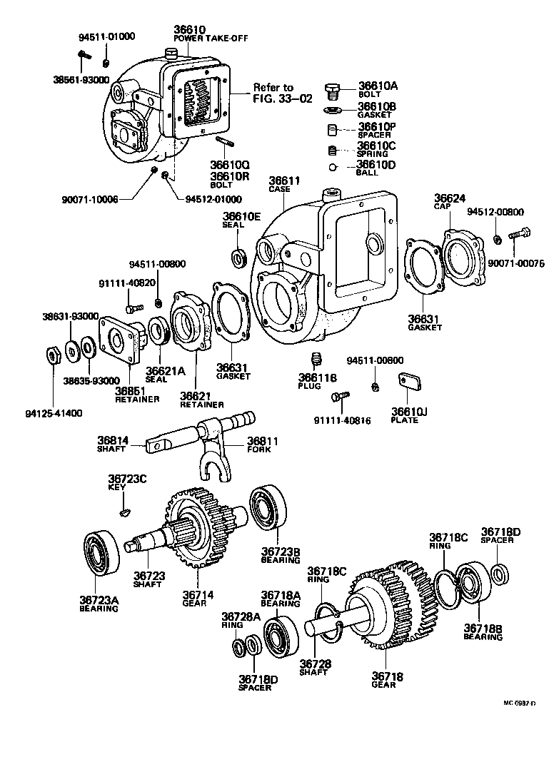 38552-93002 BOLT, LOCK BALL (FOR POWER TAKE-OFF) product image