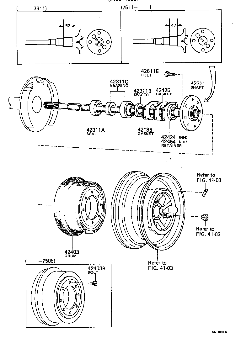 42403-22020 DRUM SUB-ASSY, REAR BRAKE product image