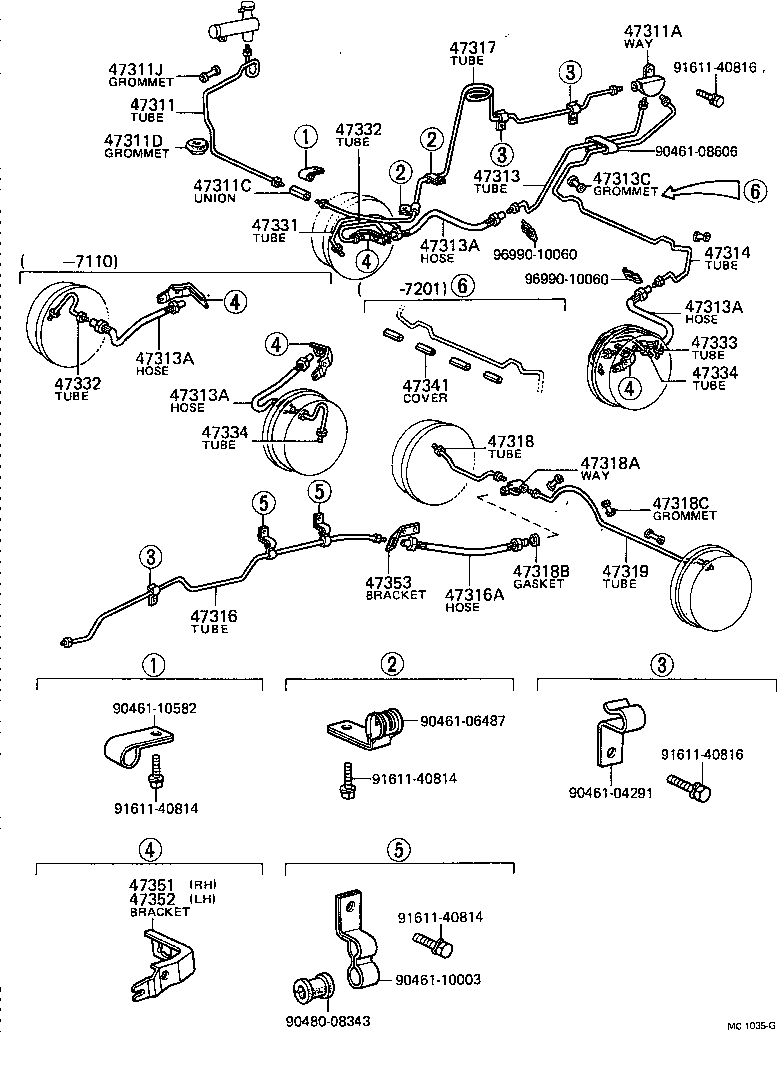 04477-35010 BUSH & BOOT KIT, LOAD SENSING SPRING product image