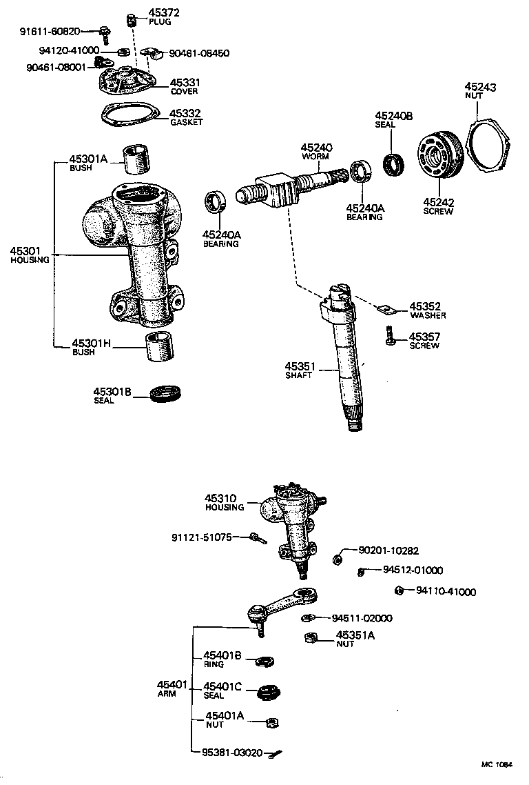 45275-20050 BRACKET, STEERING COLUMN, UPPER product image