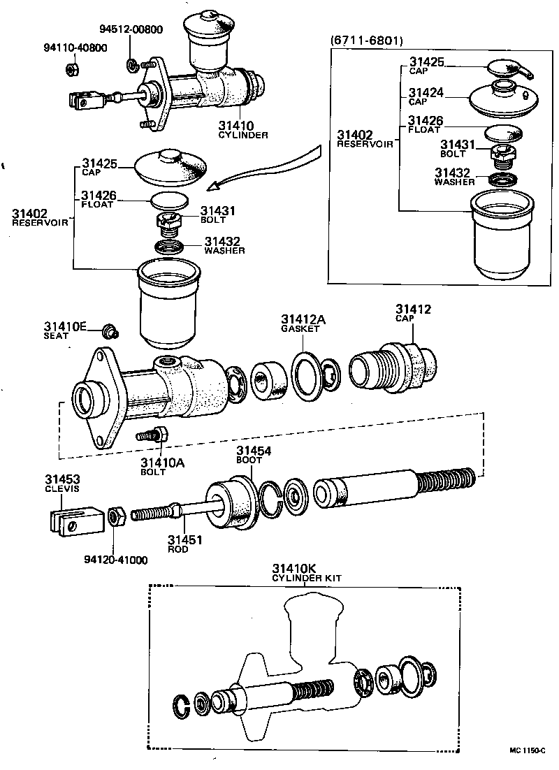 90114-08019 BOLT(FOR CLUTCH MASTER CYLINDER SETTING) product image
