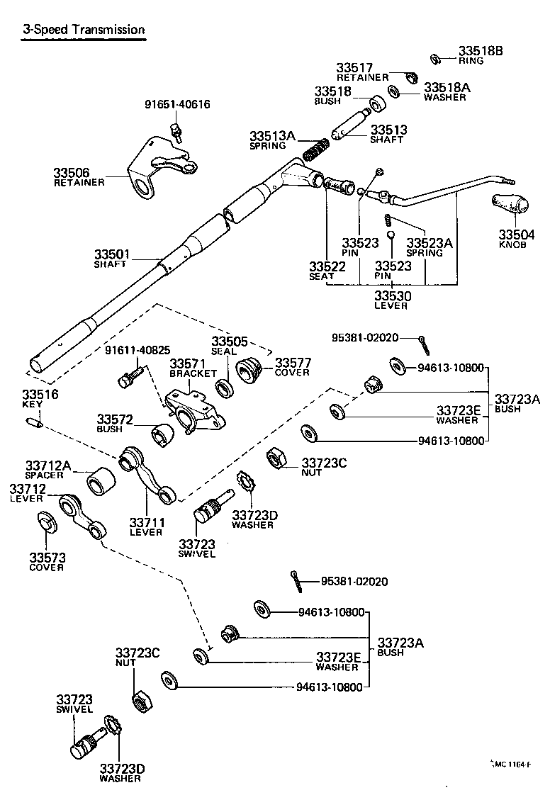 33522-30030 SEAT, SHIFT LEVER PLATE (FOR COLUMN SHIFT) product image