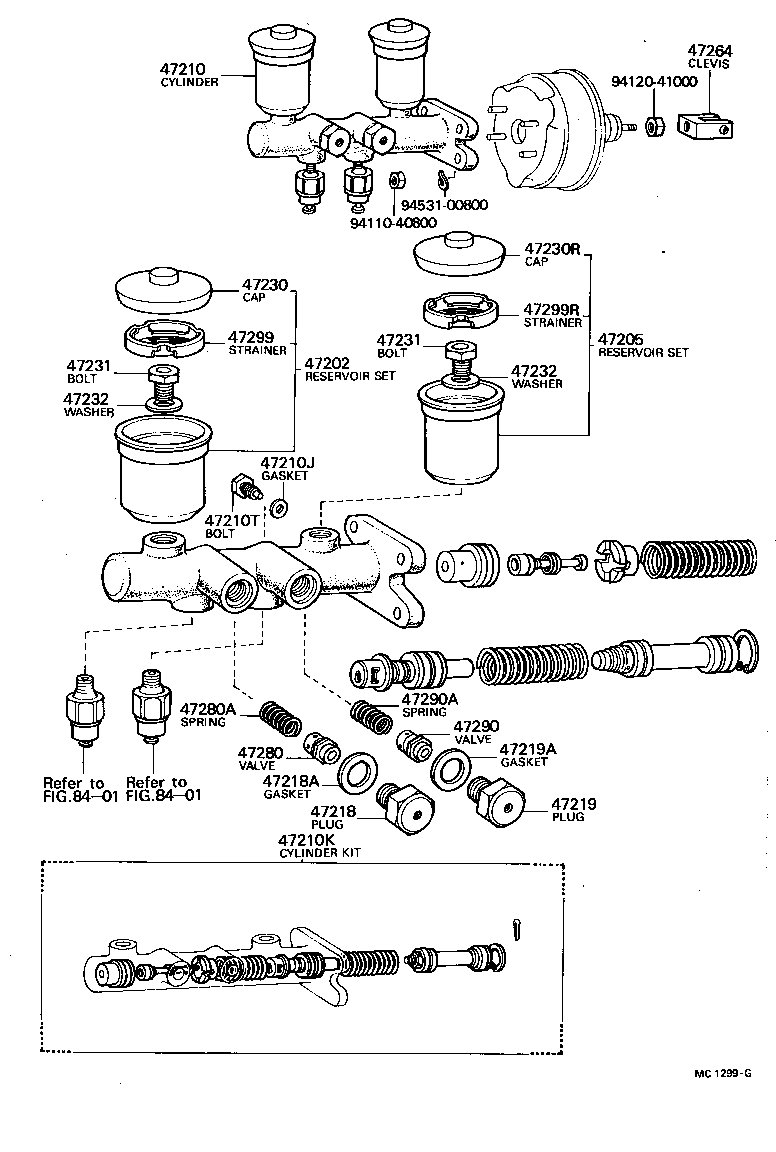 04471-35014 CYLINDER KIT, BRAKE MASTER product image