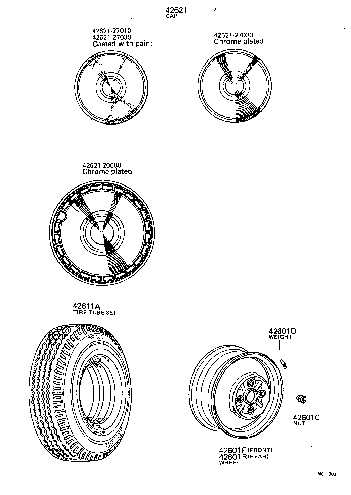 42601-27010 WHEEL, DISC (FOR FRONT) product image