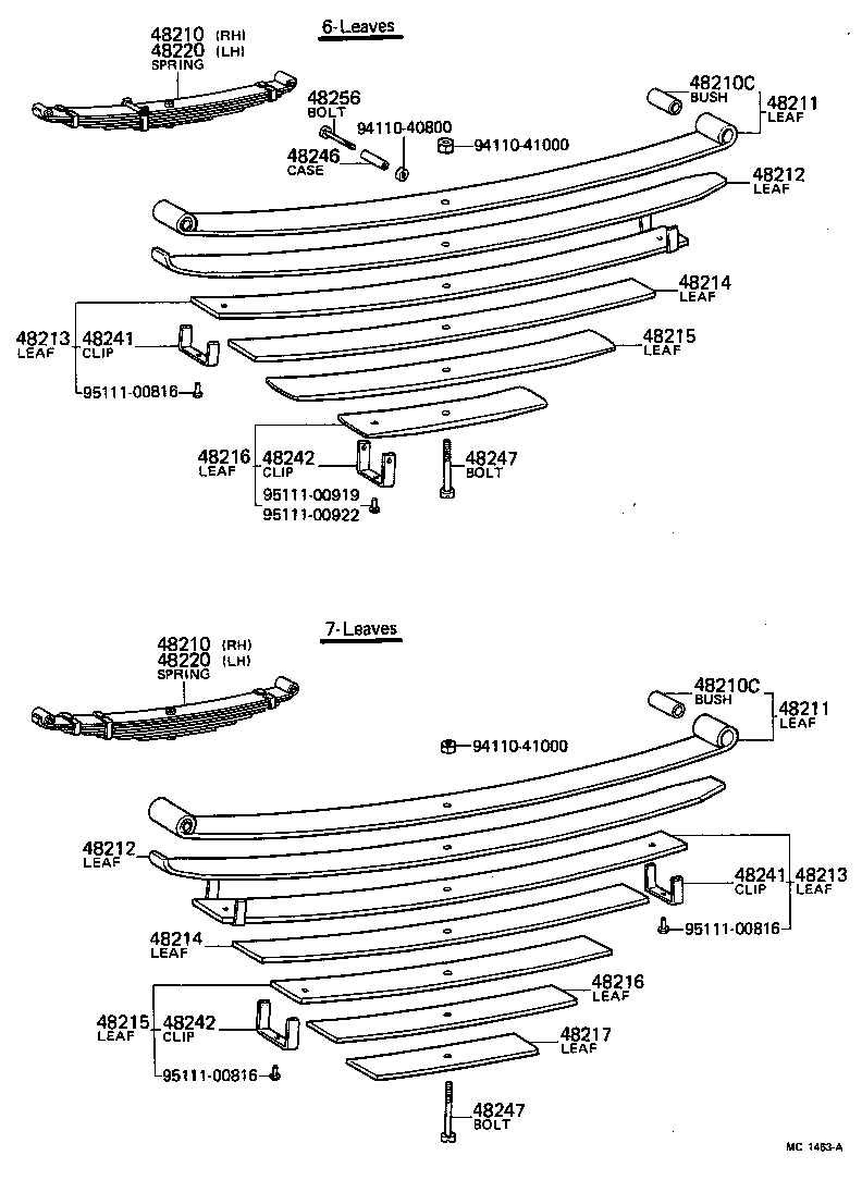 48416-25020 BRACKET SUB-ASSY, REAR SPRING, REAR RH product image