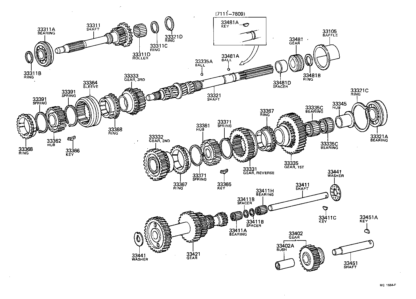 33332-26012 GEAR, 2ND product image