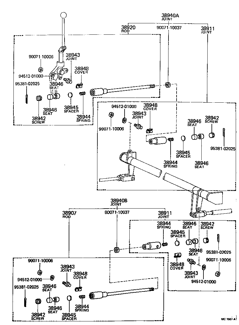 38976-93001 STAY, POWER TAKE-OFF CONTROL product image
