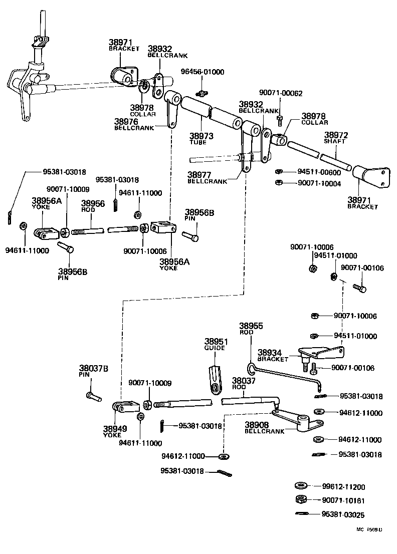 38976-93001 STAY, POWER TAKE-OFF CONTROL product image