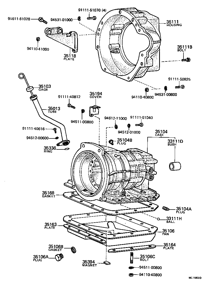 35013-10021 TUBE SUB-ASSY, TRANSMISSION OIL FILLER product image