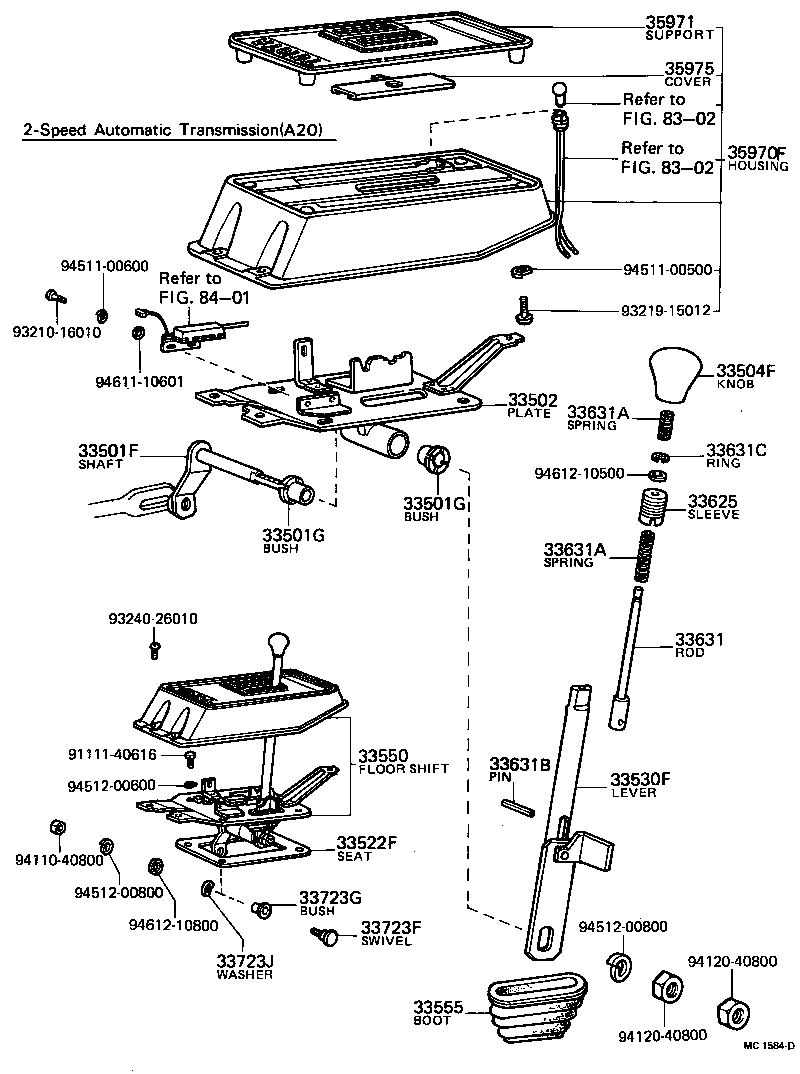 33502-12010 PLATE SUB-ASSY, SHIFT LEVER product image