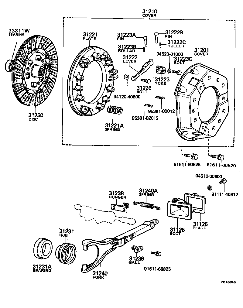 31210-36070 COVER ASSY, CLUTCH product image