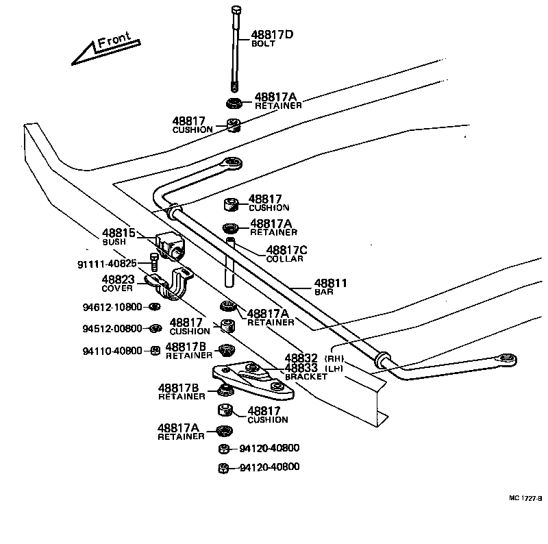 48113-36190 LEAF, FRONT SPRING, NO.3 product image