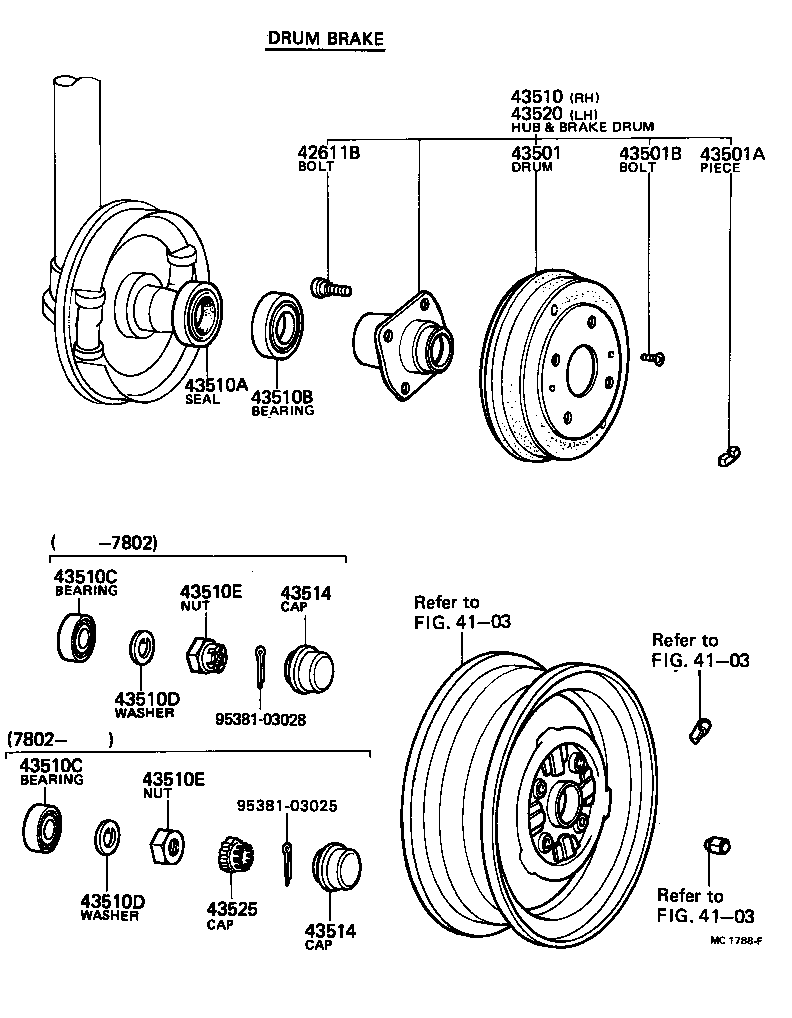 43514-10020 CAP, FRONT HUB GREASE product image